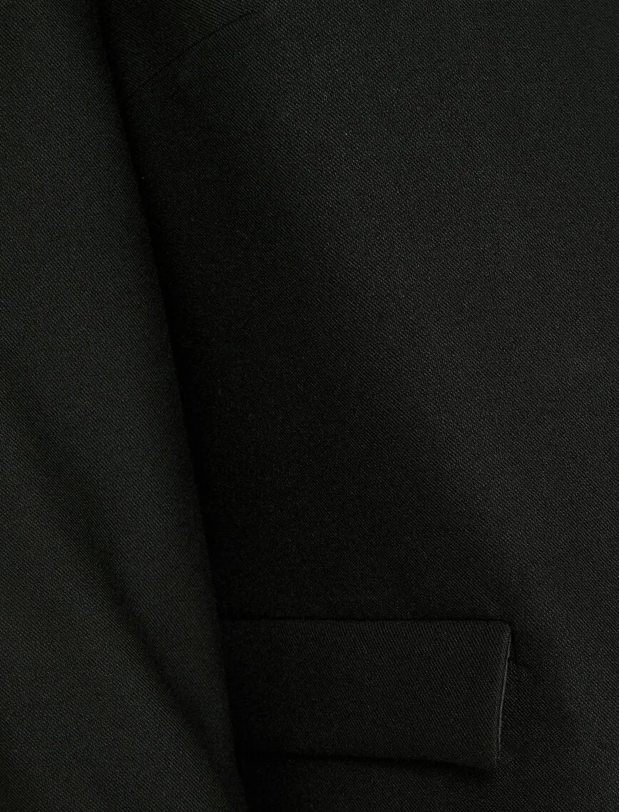 16557 Black Cropped Jacket