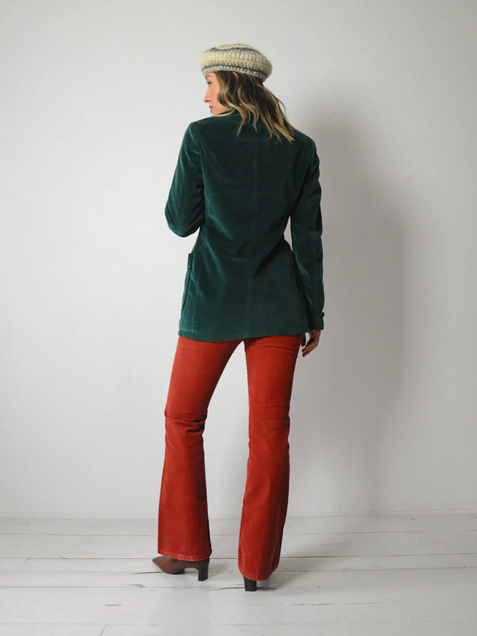 1970's Emerald Velvet Blazer