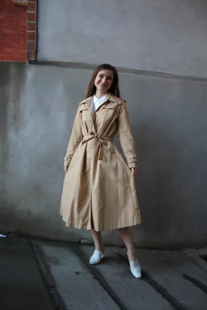 70s Belted Taupe Trenchcoat - XS/S