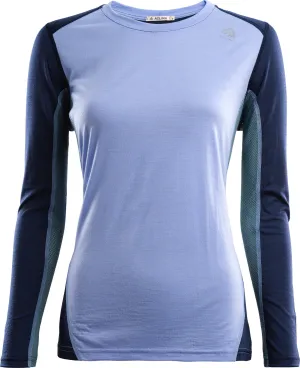 Aclima LightWool Sports Shirt Woman Purple Impression/Navy Blazer/North Atlantic | Buy Aclima LightWool Sports Shirt Woman Purple Impression/Navy Blazer/North Atlantic here | Outnorth