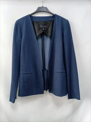 ADRIENNE VITTADINO. Blazer azul fluida T.xs