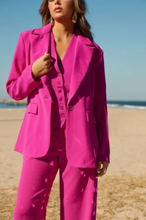 Aliana Oversized Blazer - Pink