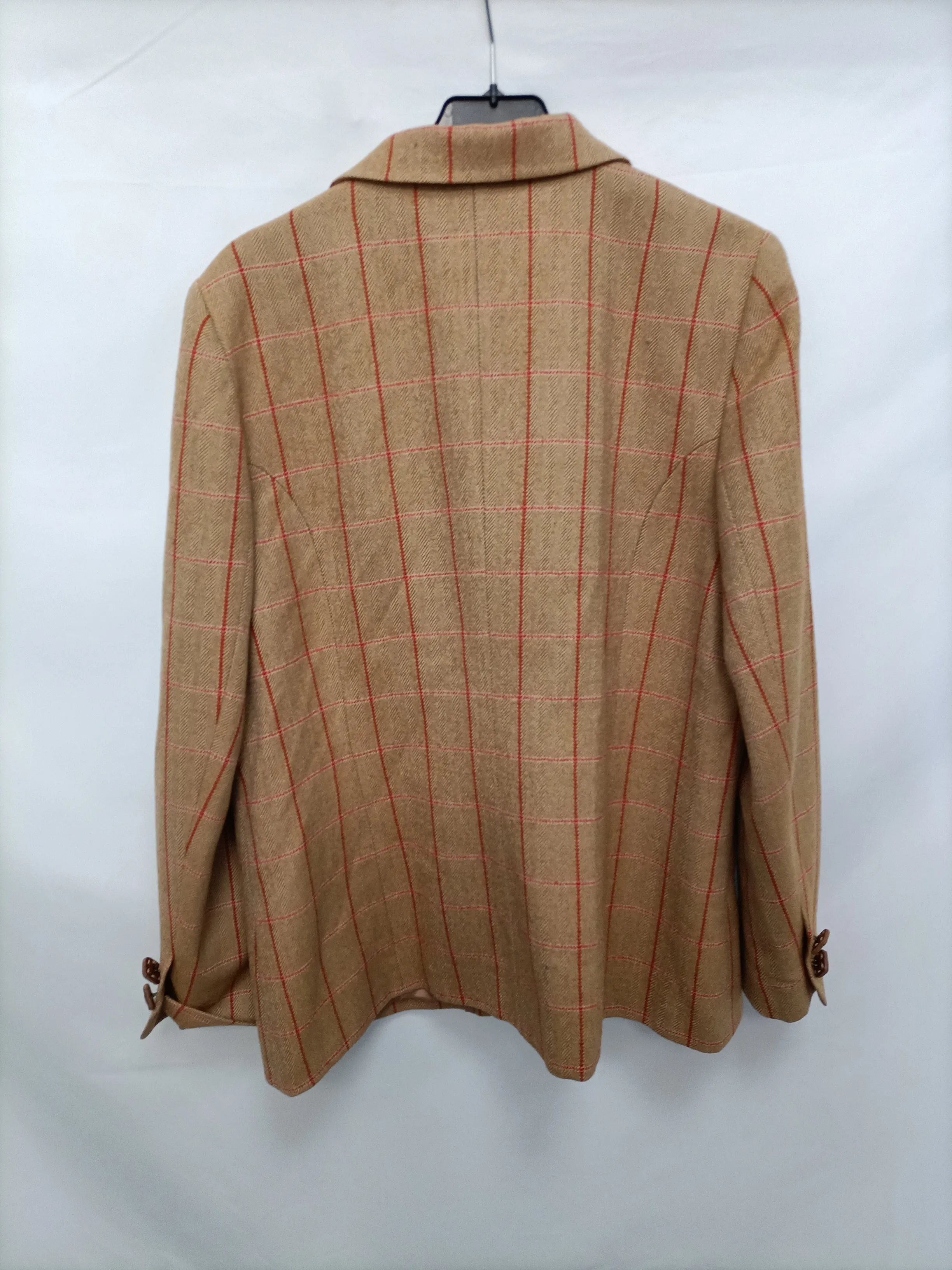 ALICIA MOYA. Blazer cuadros vintage T.50