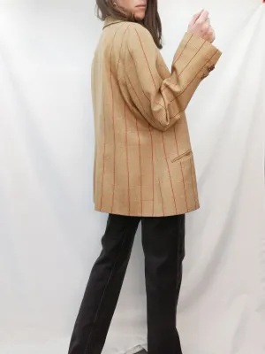 ALICIA MOYA. Blazer cuadros vintage T.50