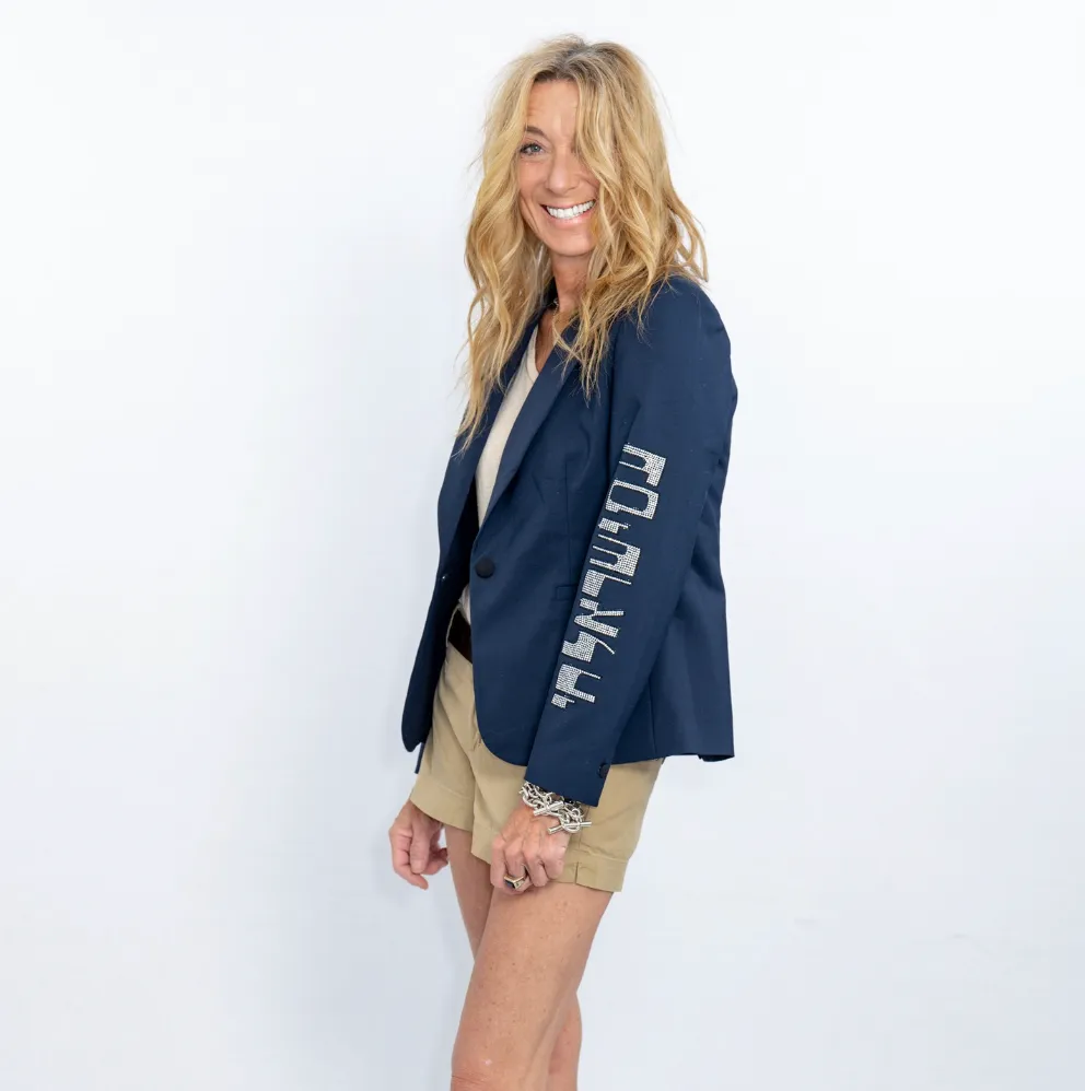 AM Israel Chai Sleeve Blazer