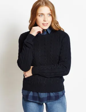 Amara Reya Anouk navy jumper