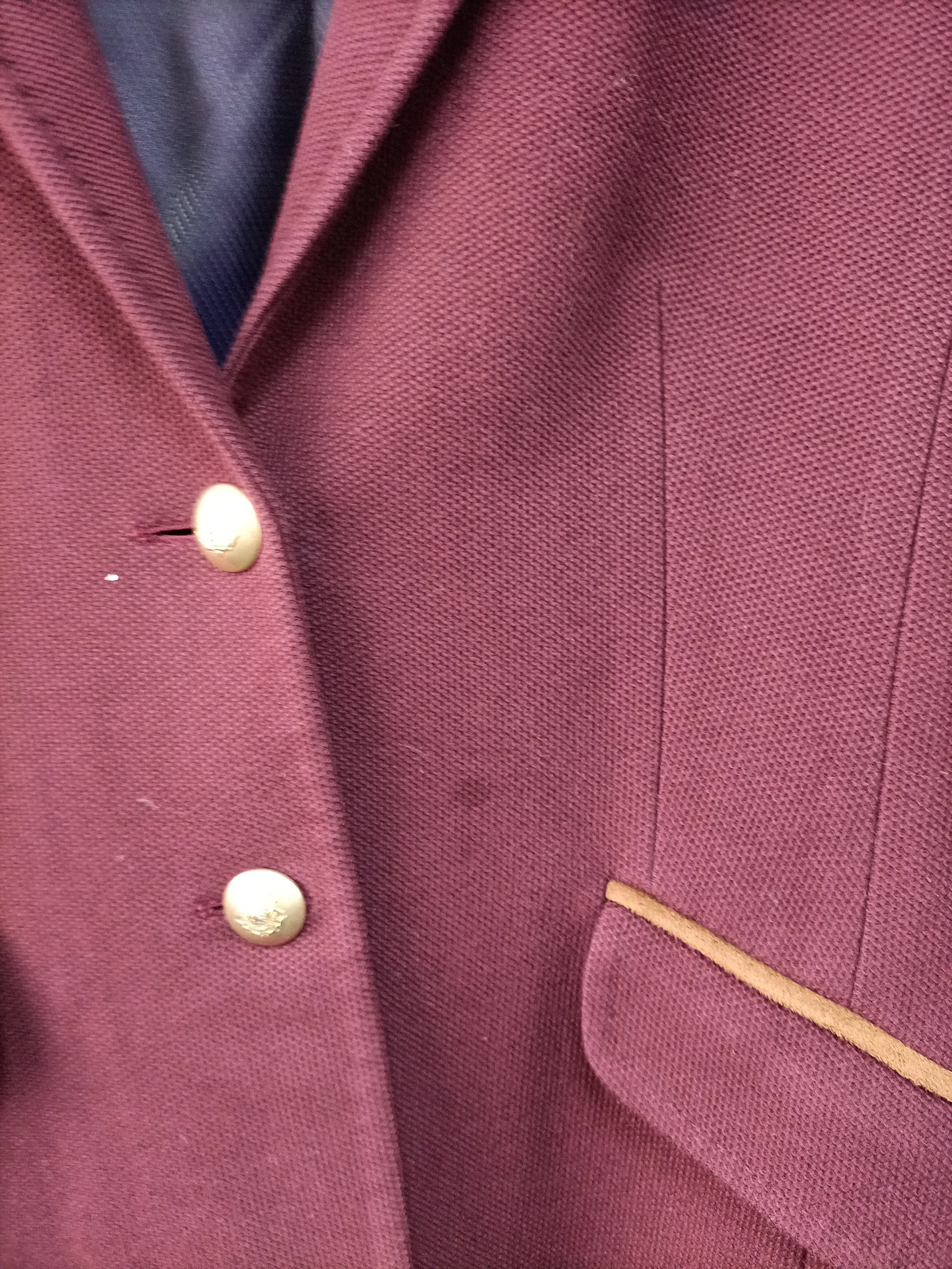 AMITIÉ. Blazer burdeos Piqué T.u(m/l)