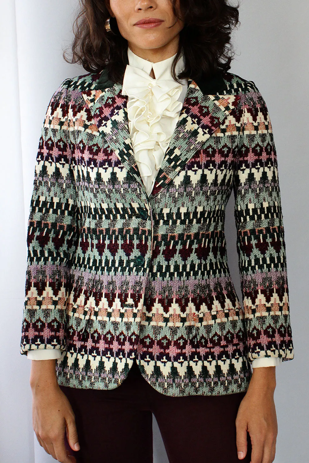 Anne Klein 70s Tapestry Blazer