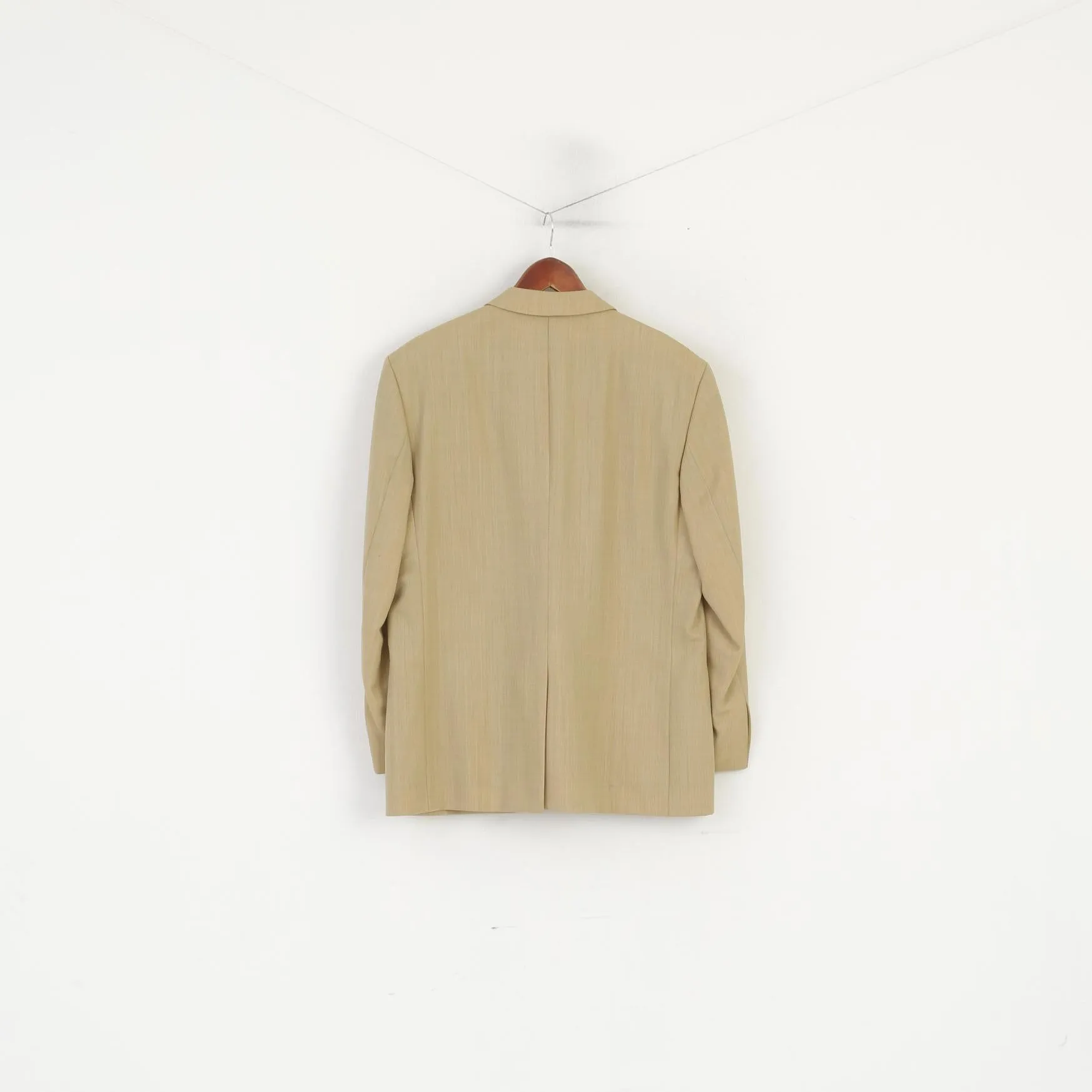 Benvenuto Men 25 40 Blazer Camel Wool Vintage Single Breasted Jacket