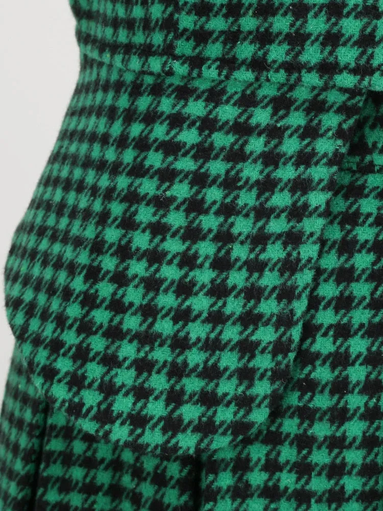 BerriesJam - 2024 Tonval Office Outfits Blazer Skirt Vintage Two Piece Dress Set
