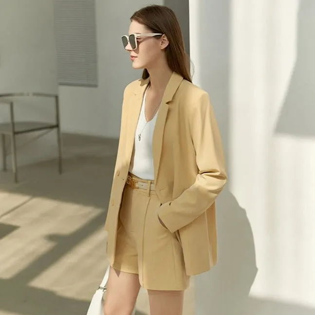Blazer Alfaiataria Minimal Tecido Leve - Israel