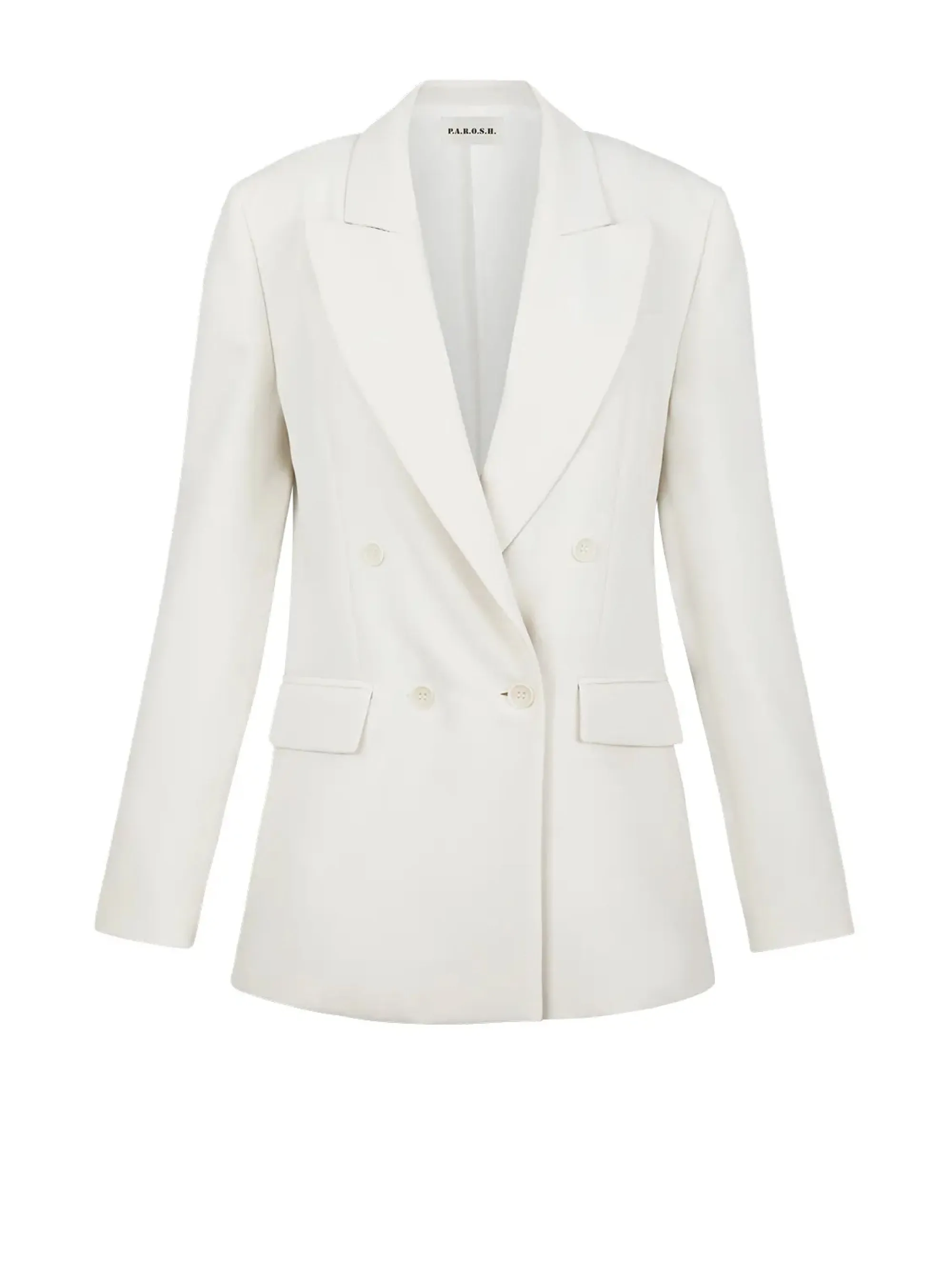 Blazer Doppio Petto in Cady Panna