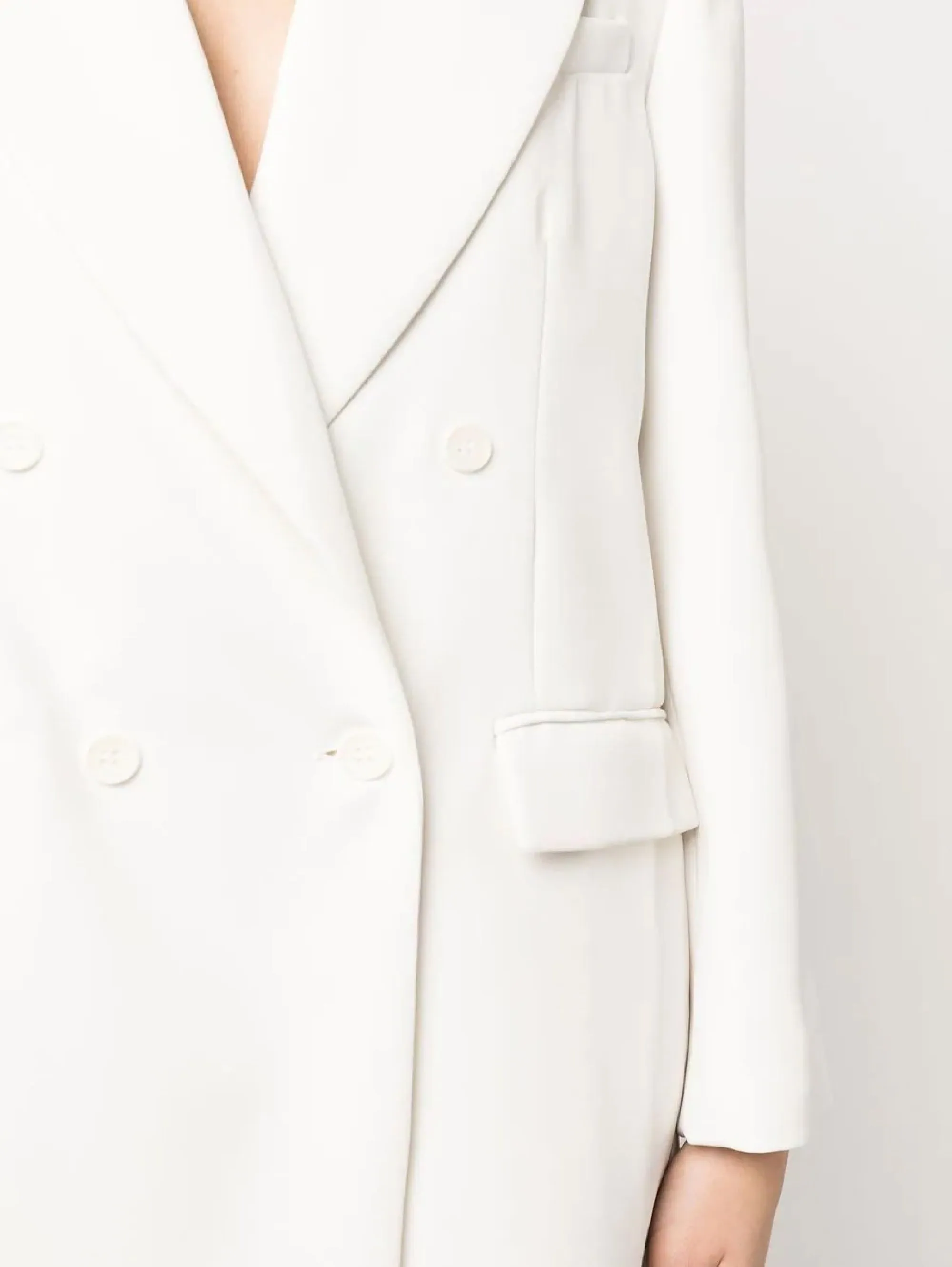 Blazer Doppio Petto in Cady Panna