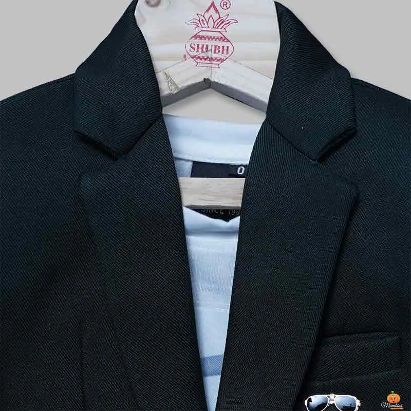 Blazer For Boys With Half Sleeves T-Shirt