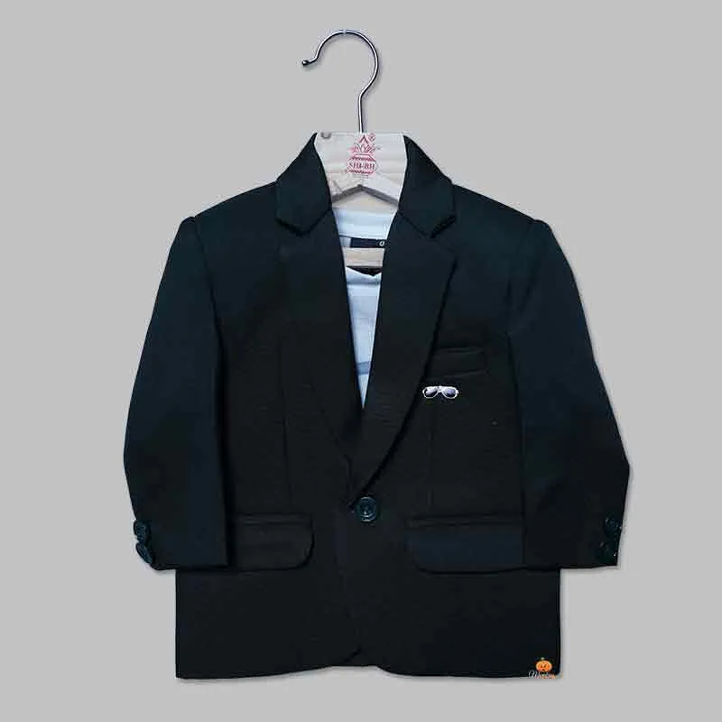 Blazer For Boys With Half Sleeves T-Shirt