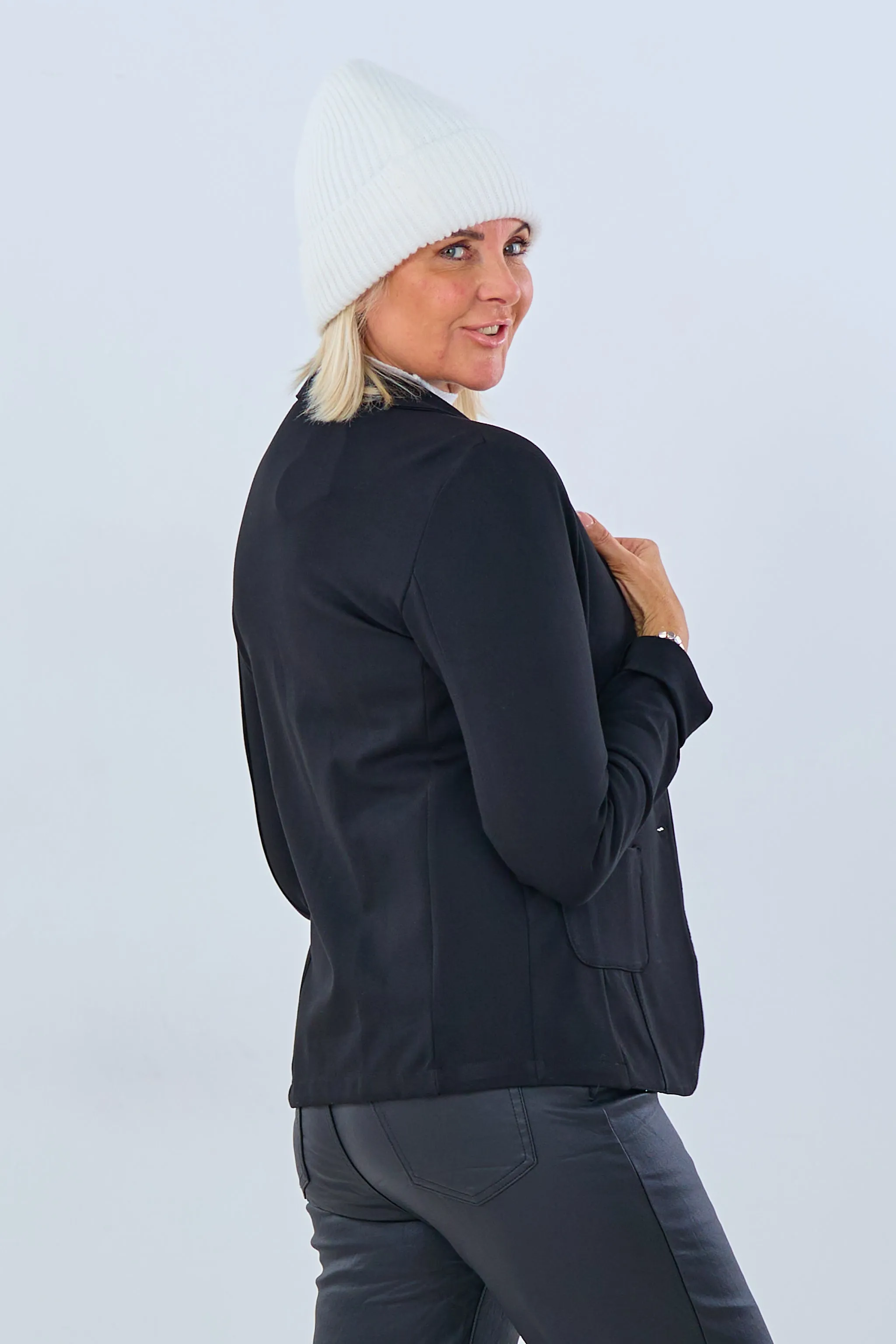 Blazer kurz, schwarz