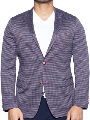 Blazer Unconstructed Flower Blue