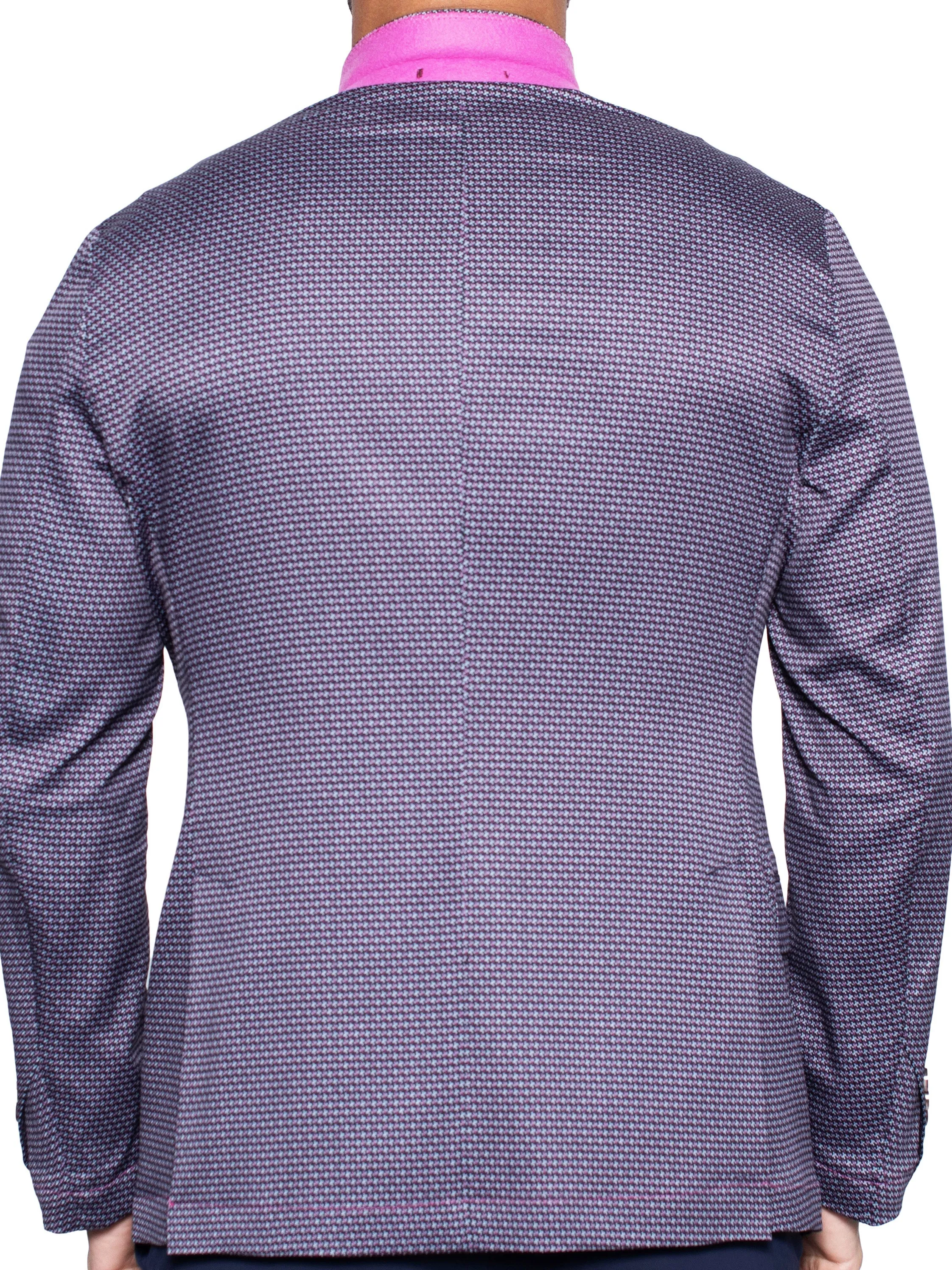 Blazer Unconstructed Flower Blue