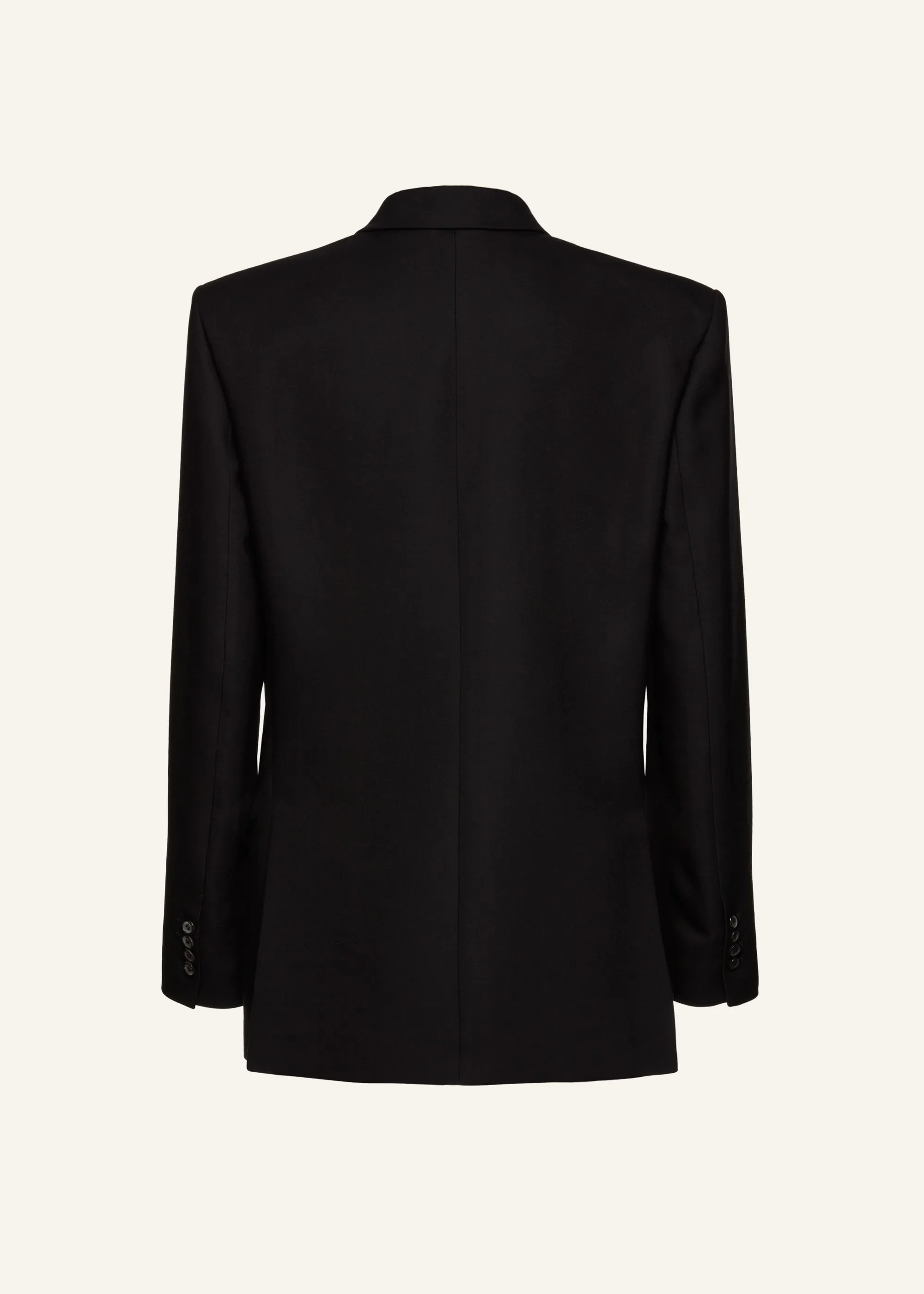 Boxy oversized blazer in black
