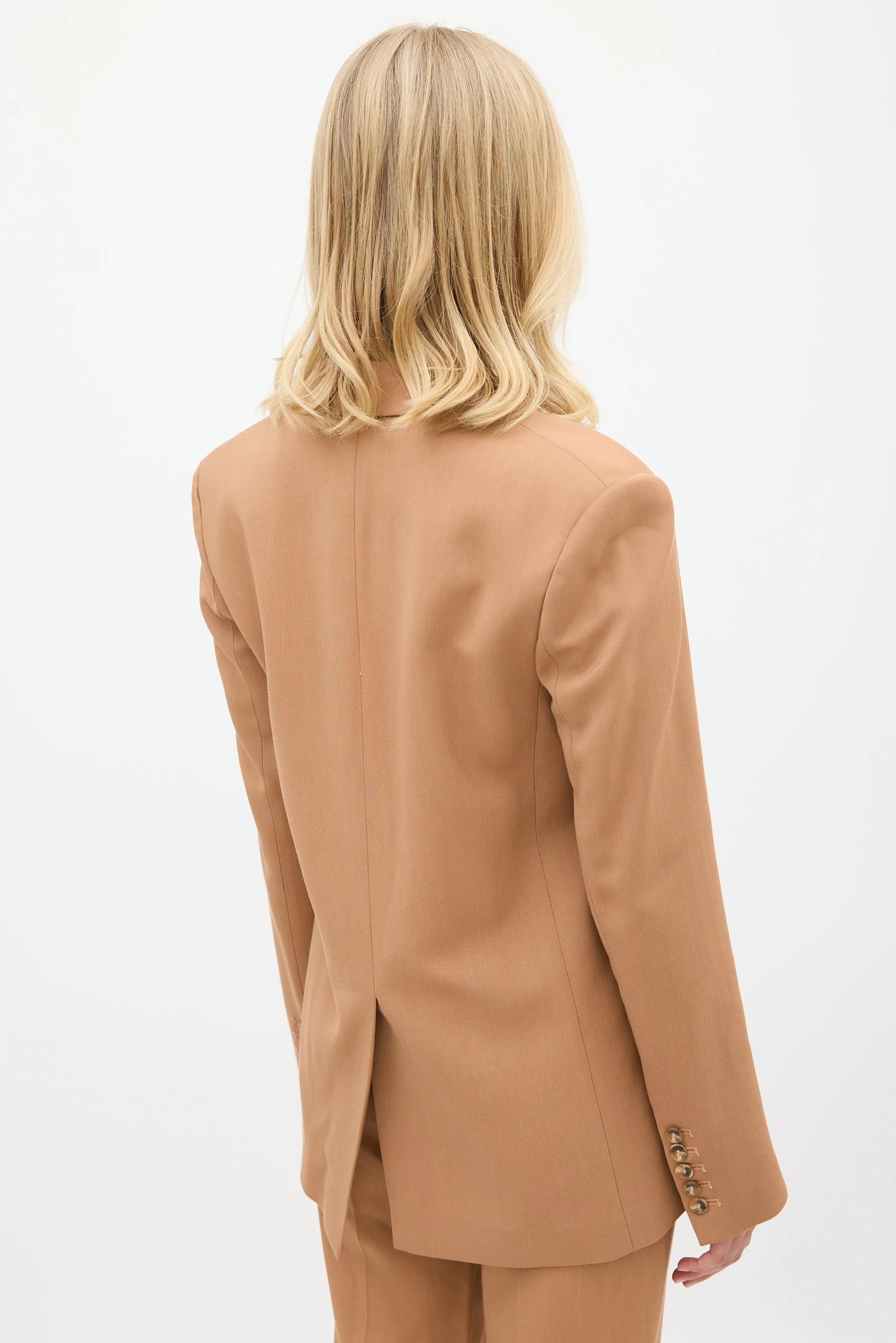Brown Lace Up Suit