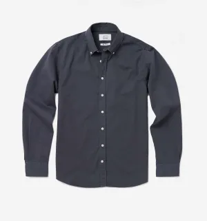 Button Down Garment Dyed Shirt Asphalt