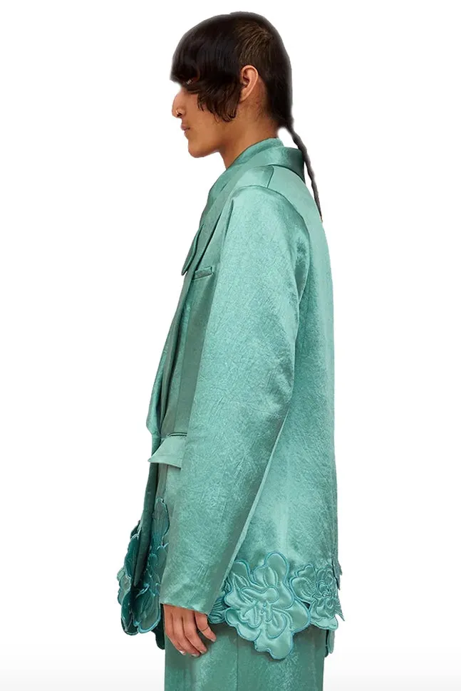 Collina Strada - Ribbit Blazer: Sage Green