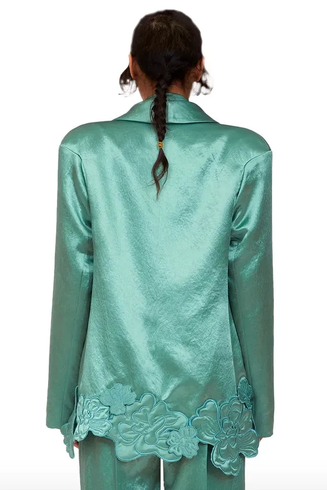 Collina Strada - Ribbit Blazer: Sage Green