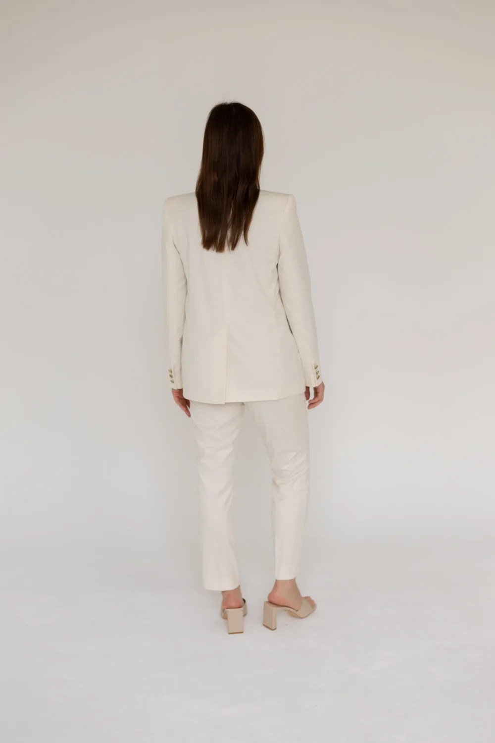 Double-breasted Blazer White