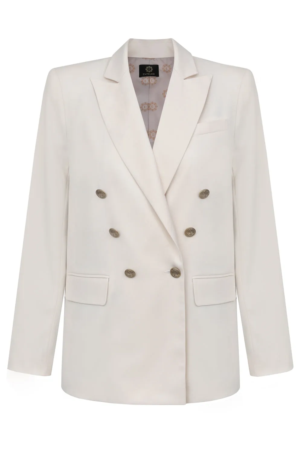 Double-breasted Blazer White