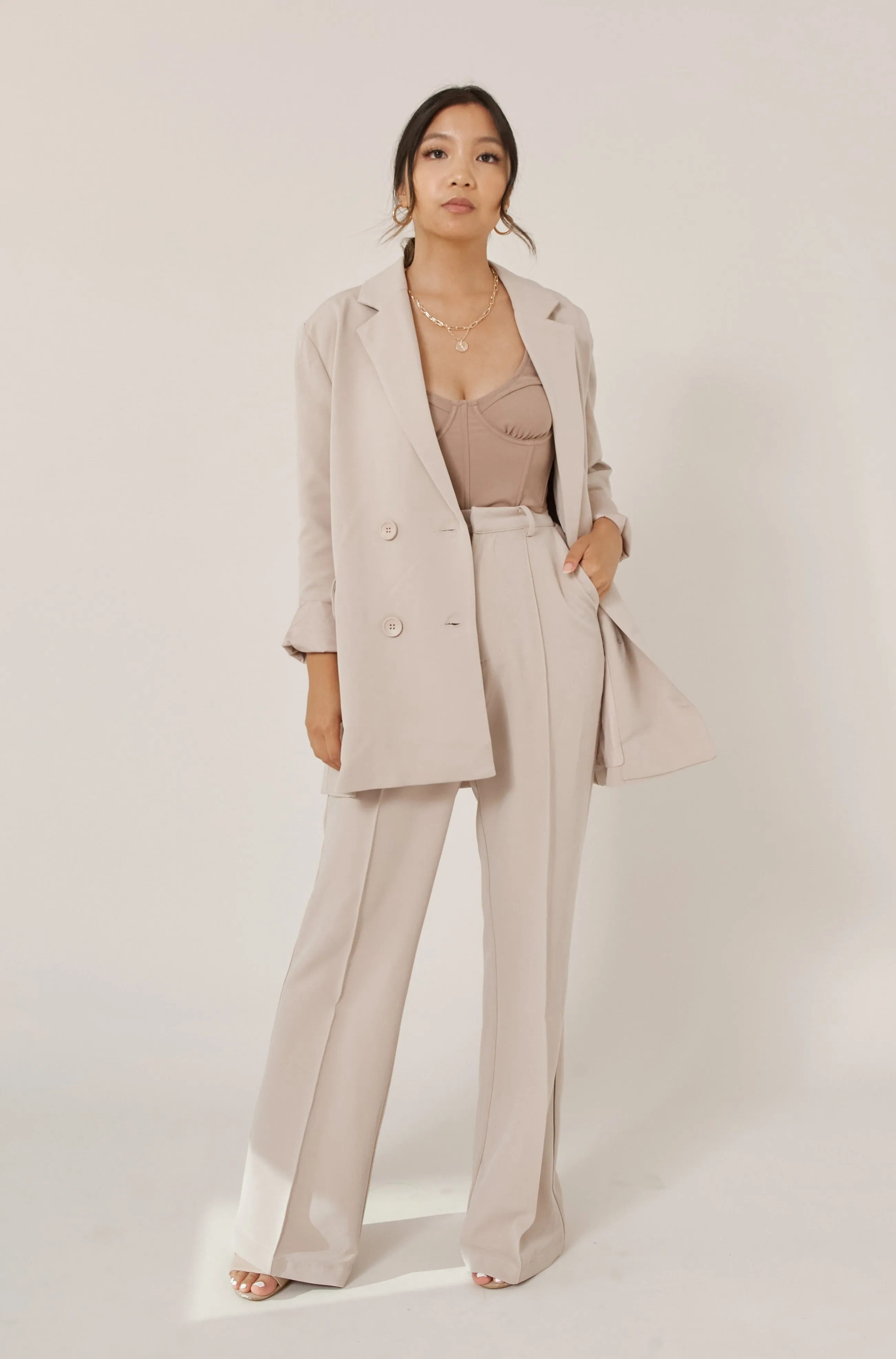 Downtown Blazer - Mocha