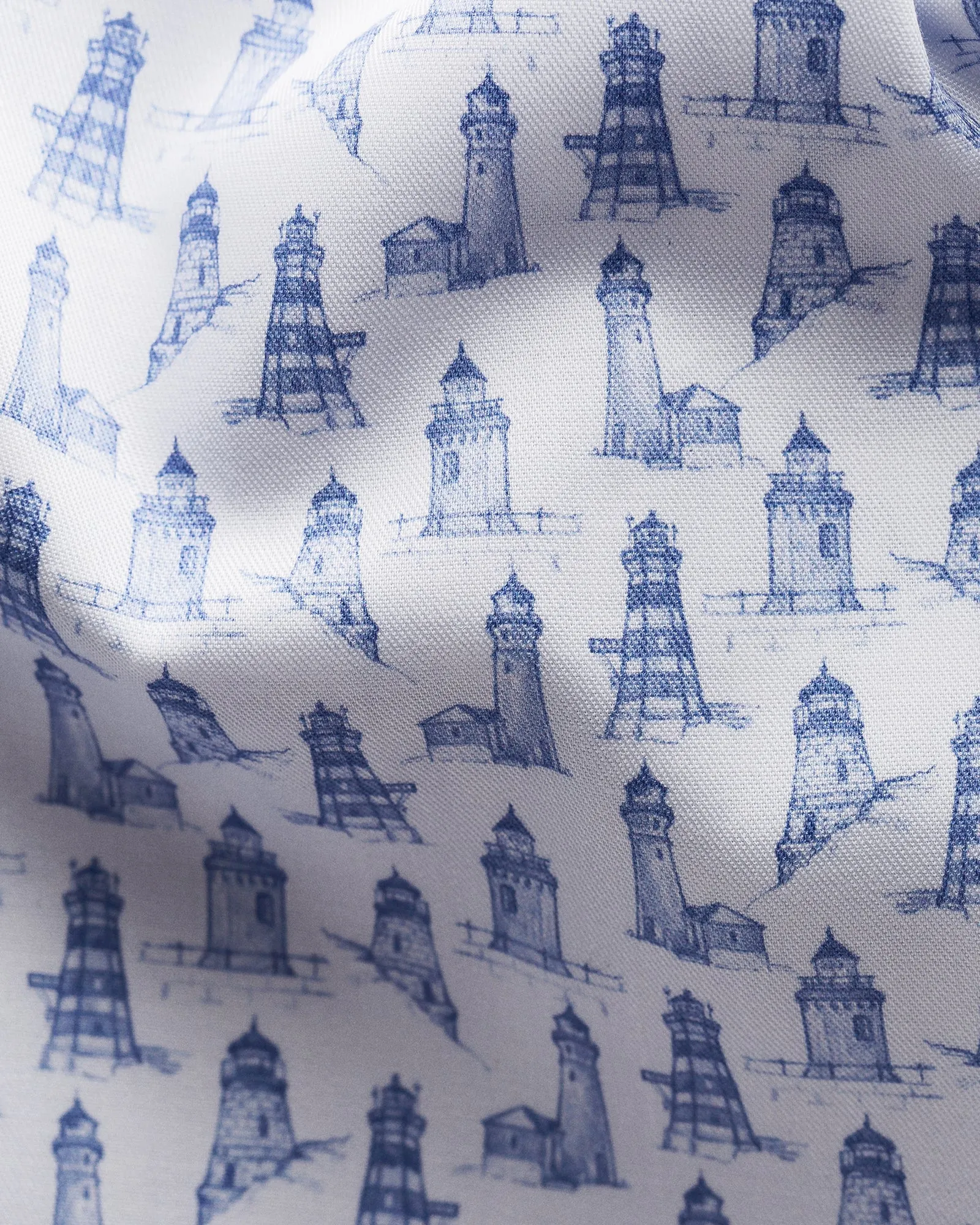 ETON 10000326125 BLUE PRINT SLIM SC SHIRT