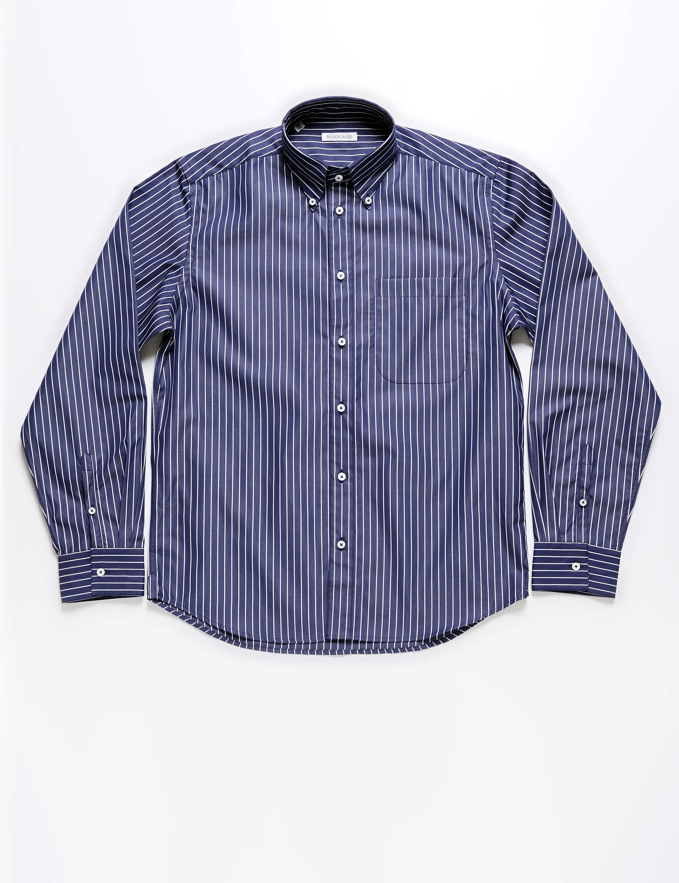 FINAL SALE: BKT14 Relaxed Shirt in Big Stripe - Ocean