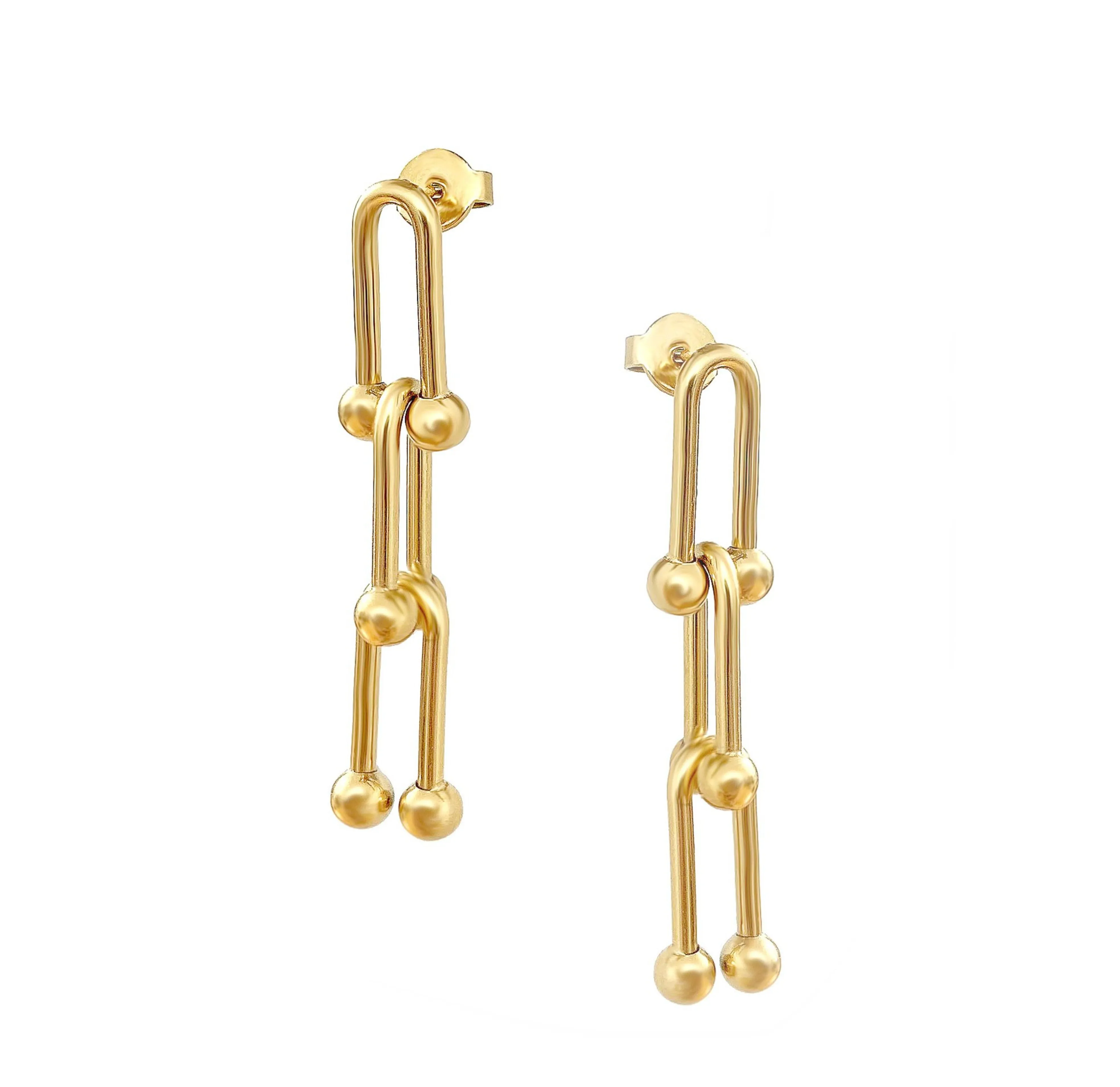 FLORENCE GOLD HARDWARE CHAIN EARRINGS