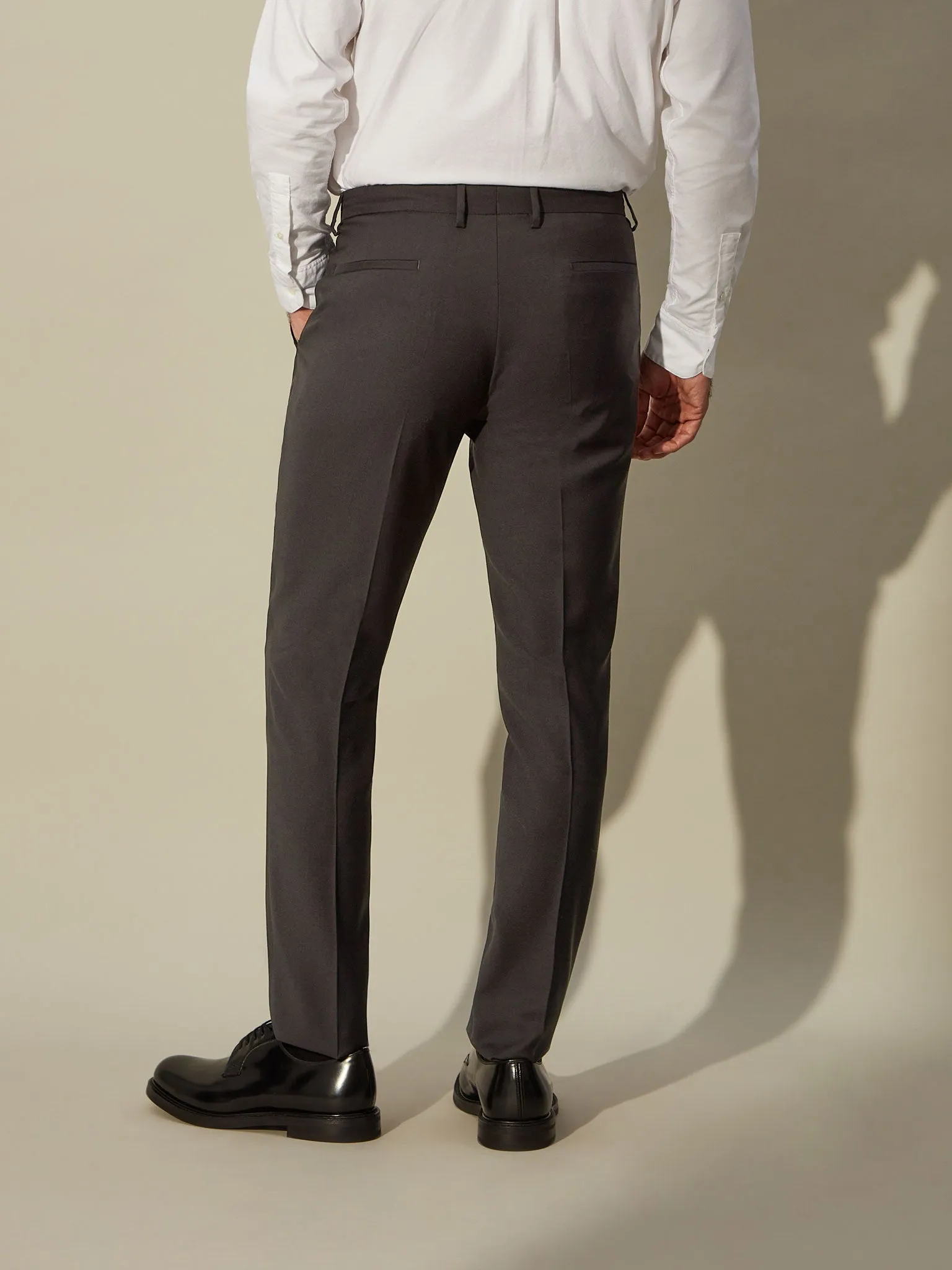 Four Season Wool Travel Trouser - Downtown Grey