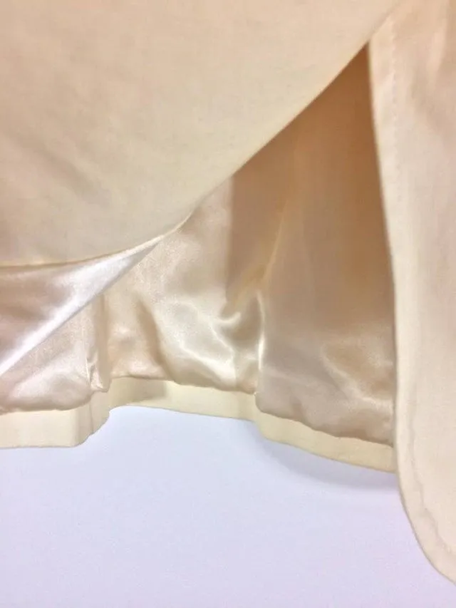 GAP Cream Satin Trim Cotton Boyfriend Blazer - Size 10