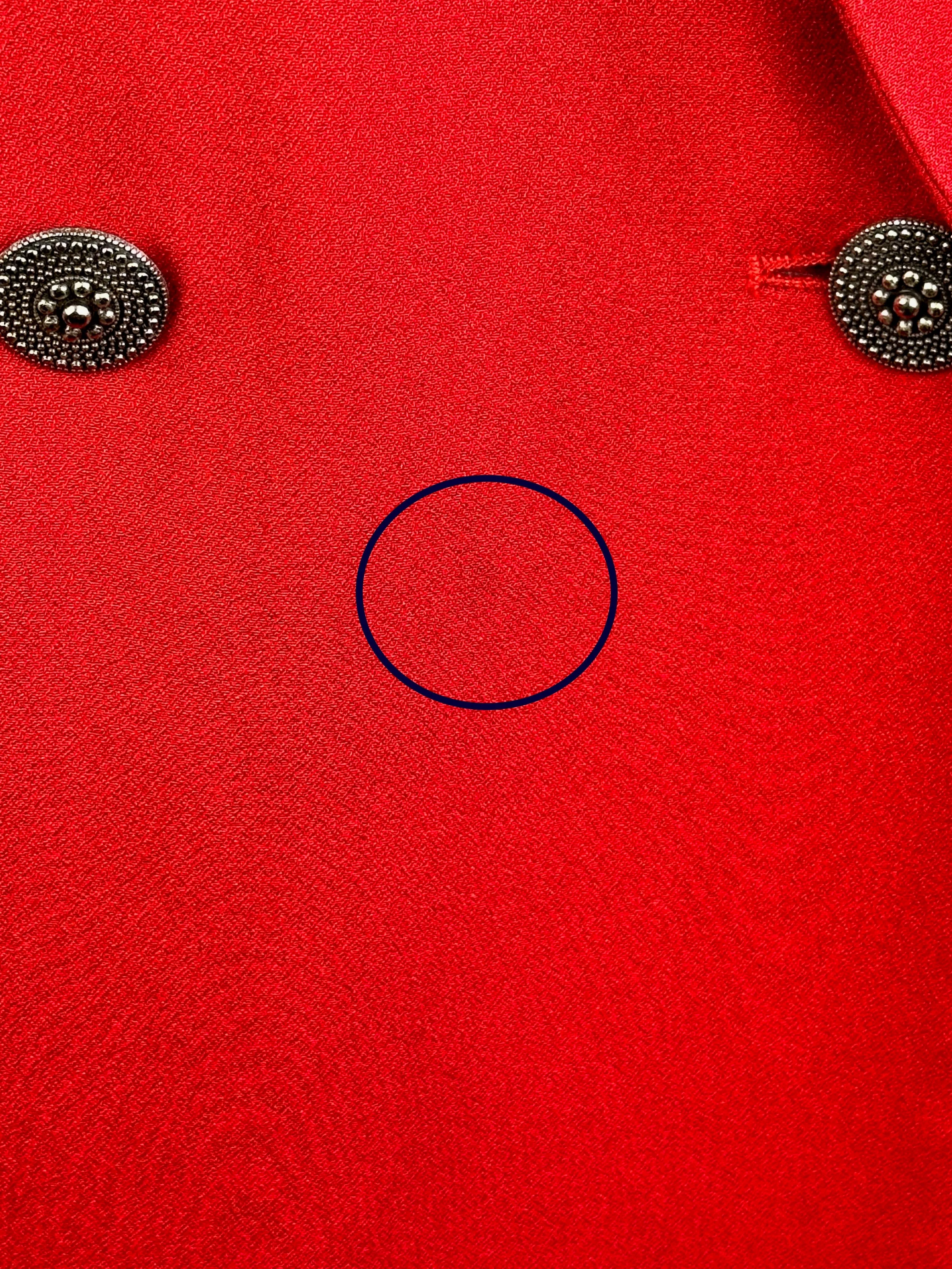 GIANNI VERSACE VERSUS  90s Candy Red Double Breasted Blazer • Small