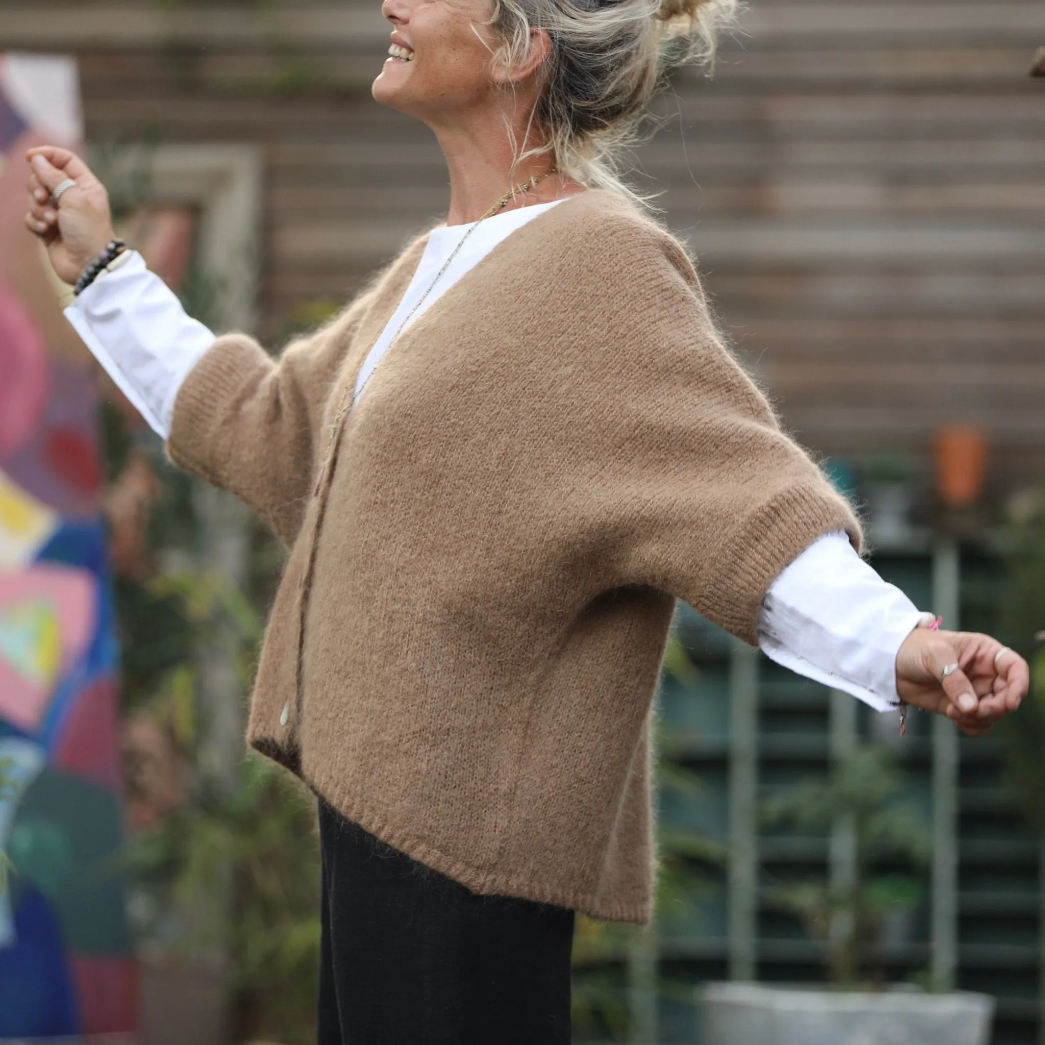 Gilet Hana camel