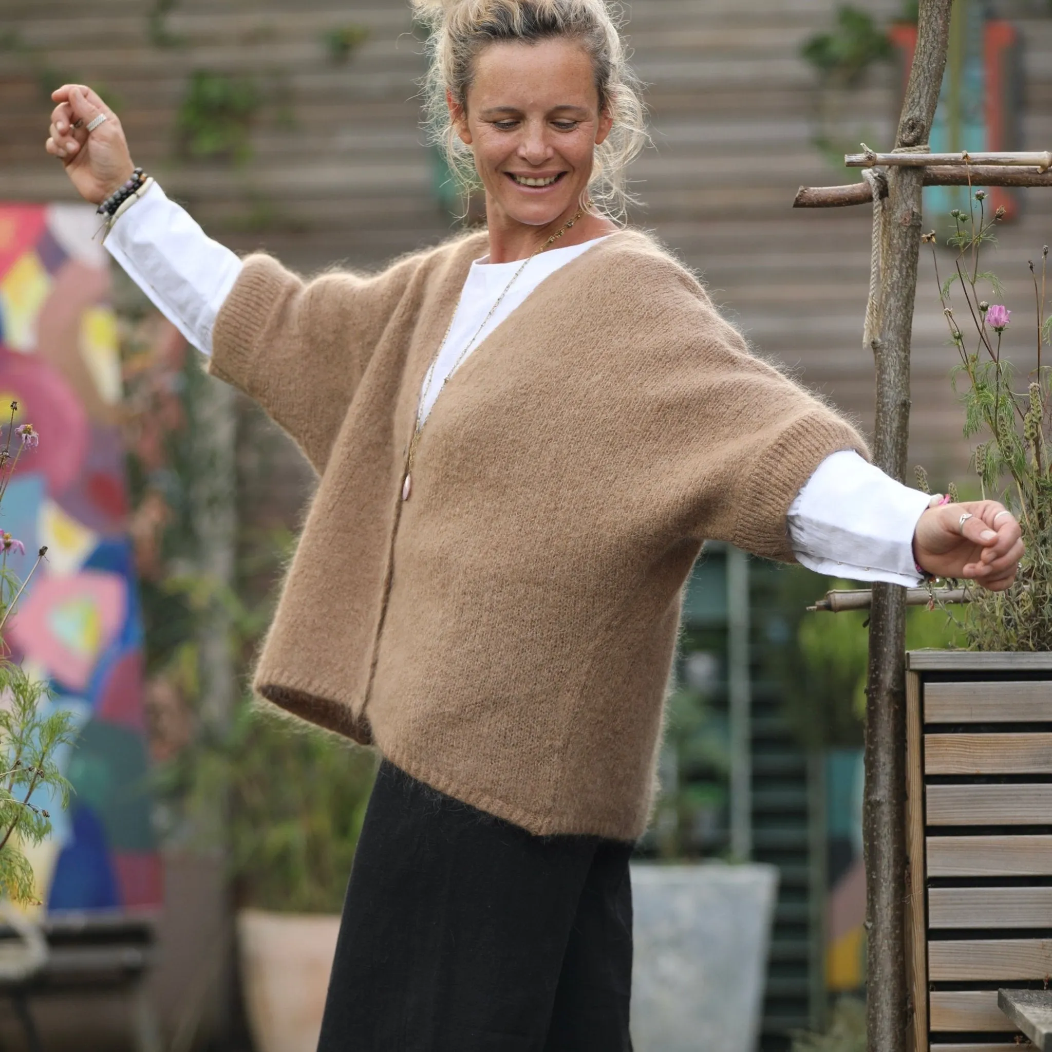 Gilet Hana camel