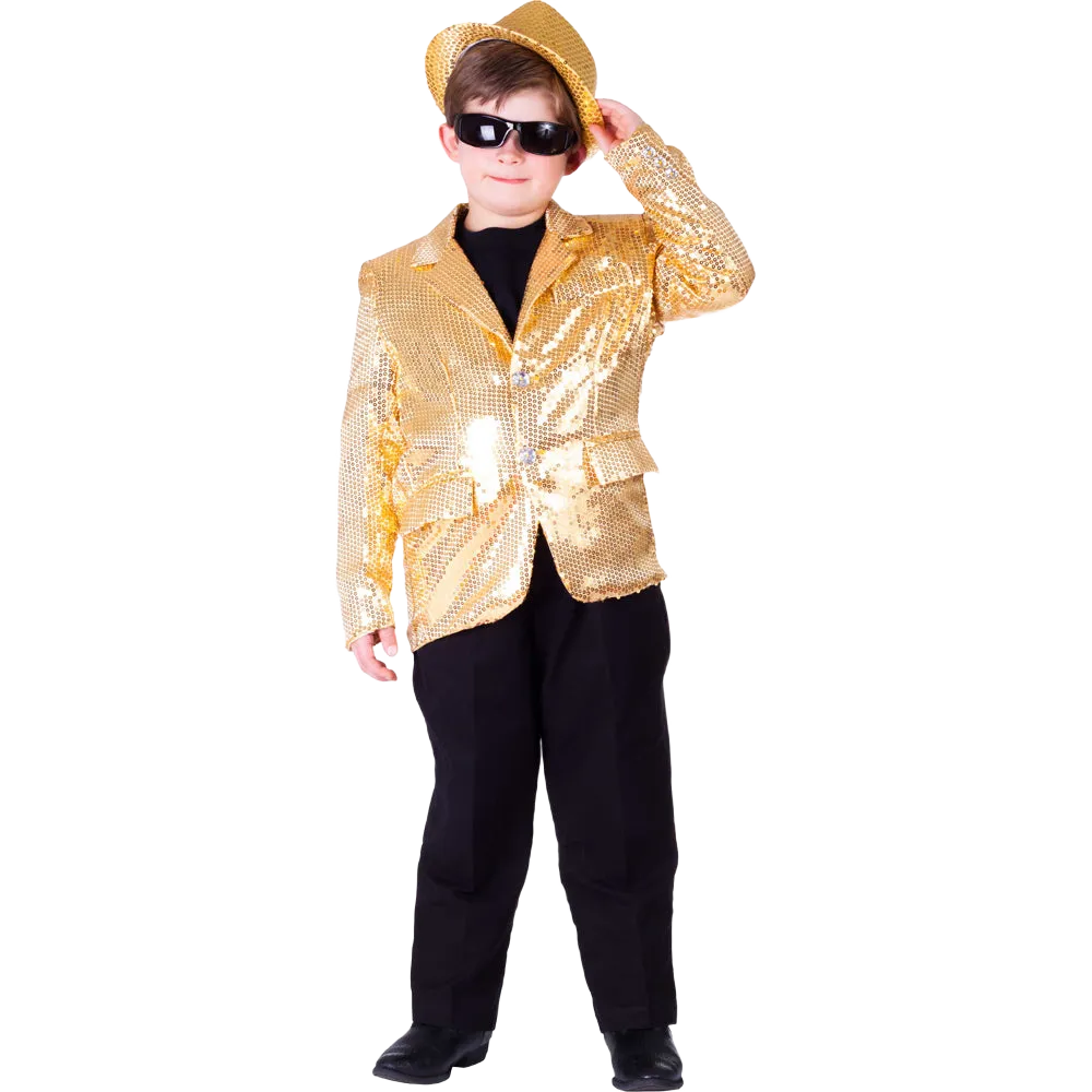 Gold Sequin Jacket - Kids