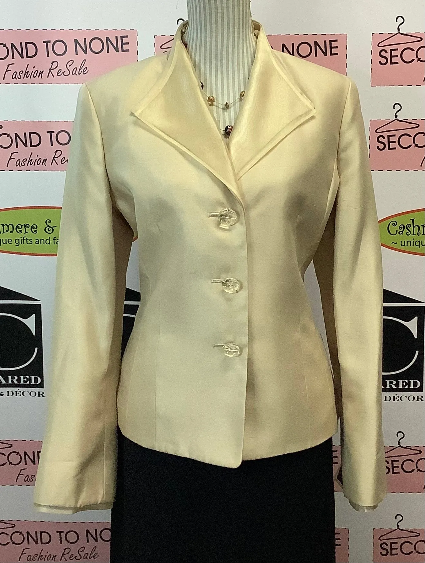 Golden Glimmer Blazer (Size 14)