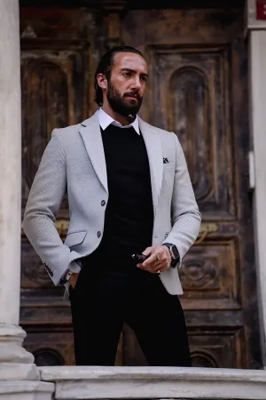 Gray Groom Wedding Blazer for Men | GentWith.com