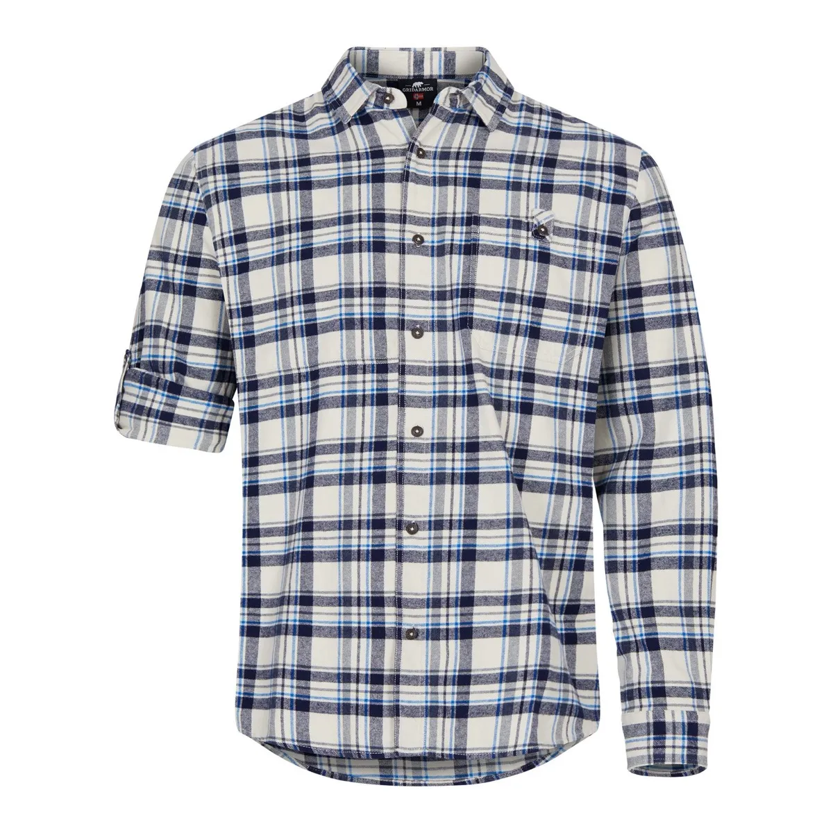 Gridarmor Men&#x27;s Kvanndal Flannel Shirt Navy Blazer | Buy Gridarmor Men&#x27;s Kvanndal Flannel Shirt Navy Blazer here | Outnorth