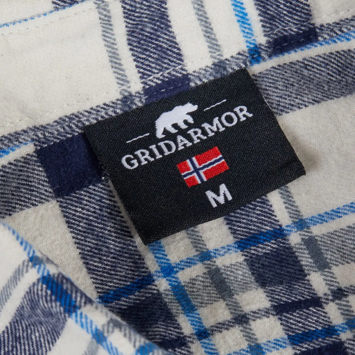 Gridarmor Men&#x27;s Kvanndal Flannel Shirt Navy Blazer | Buy Gridarmor Men&#x27;s Kvanndal Flannel Shirt Navy Blazer here | Outnorth