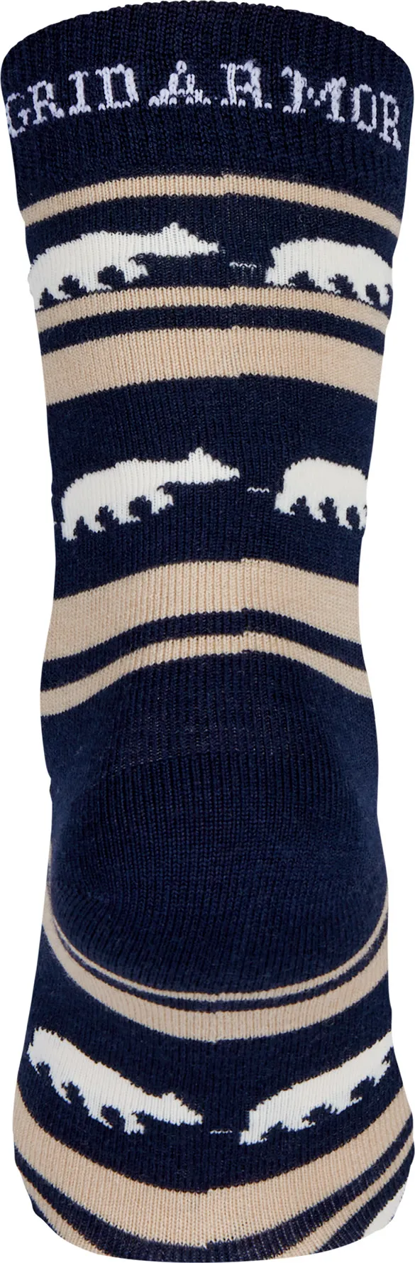 Gridarmor Striped Bear Merino Socks Navy Blazer | Buy Gridarmor Striped Bear Merino Socks Navy Blazer here | Outnorth