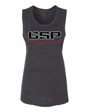 GSP Work Hard Play Harder Womens Muscle Tank - GSP