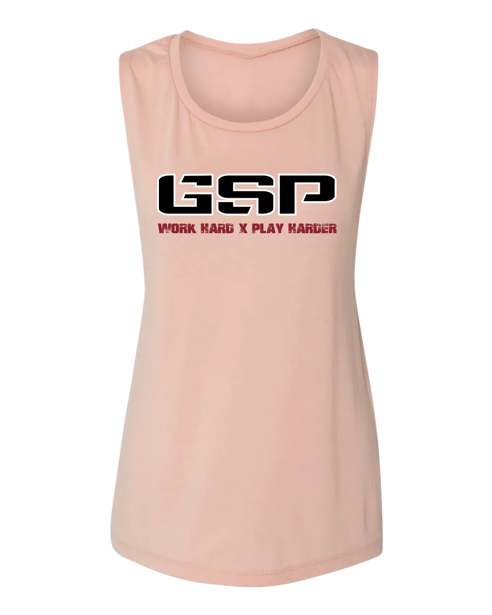 GSP Work Hard Play Harder Womens Muscle Tank - GSP
