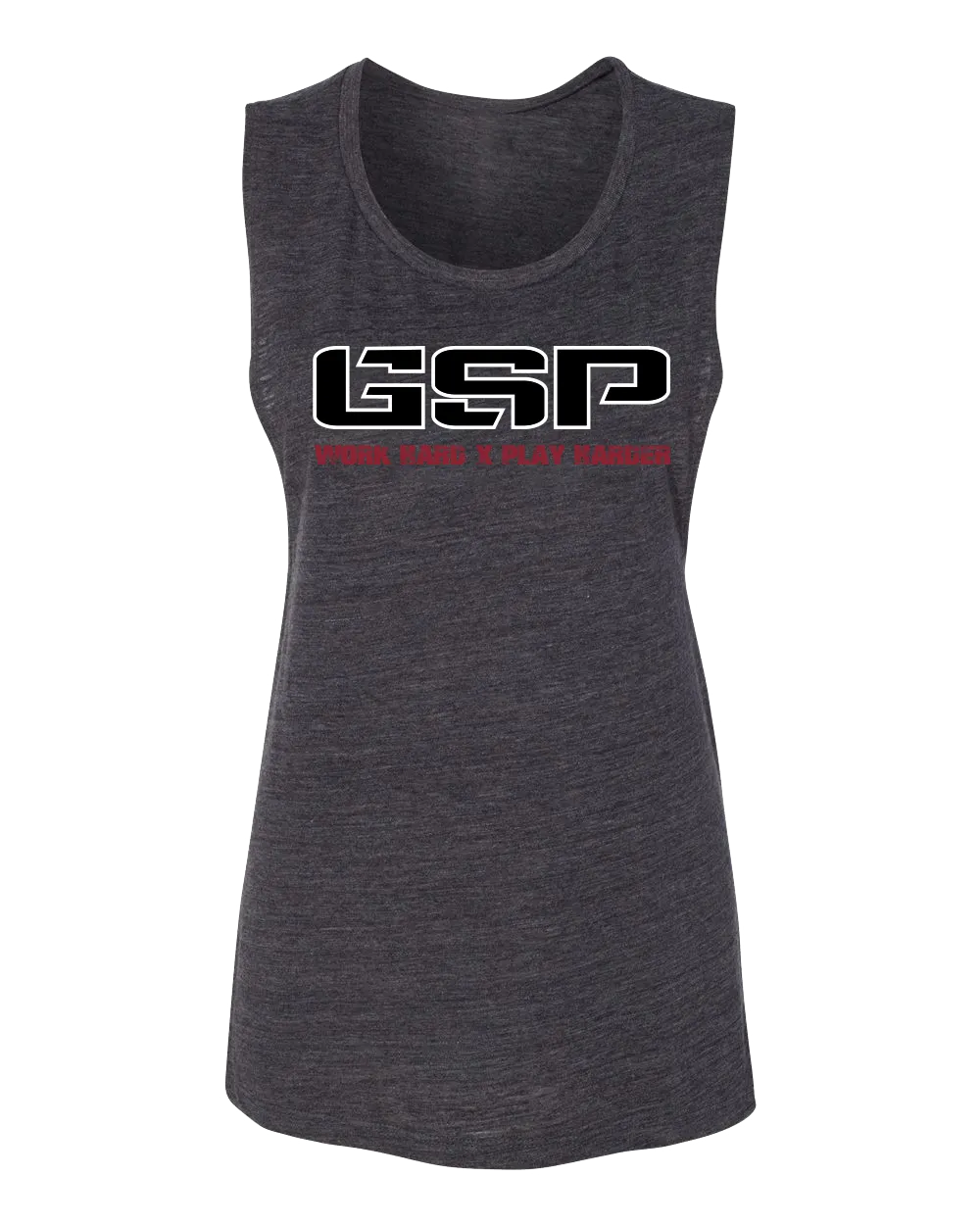 GSP Work Hard Play Harder Womens Muscle Tank - GSP
