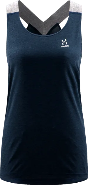 Haglöfs Women&#x27;s Ridge Tank Tarn Blue Solid | Buy Haglöfs Women&#x27;s Ridge Tank Tarn Blue Solid here | Outnorth