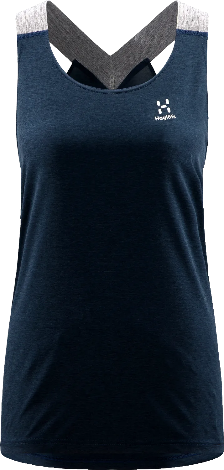 Haglöfs Women&#x27;s Ridge Tank Tarn Blue Solid | Buy Haglöfs Women&#x27;s Ridge Tank Tarn Blue Solid here | Outnorth