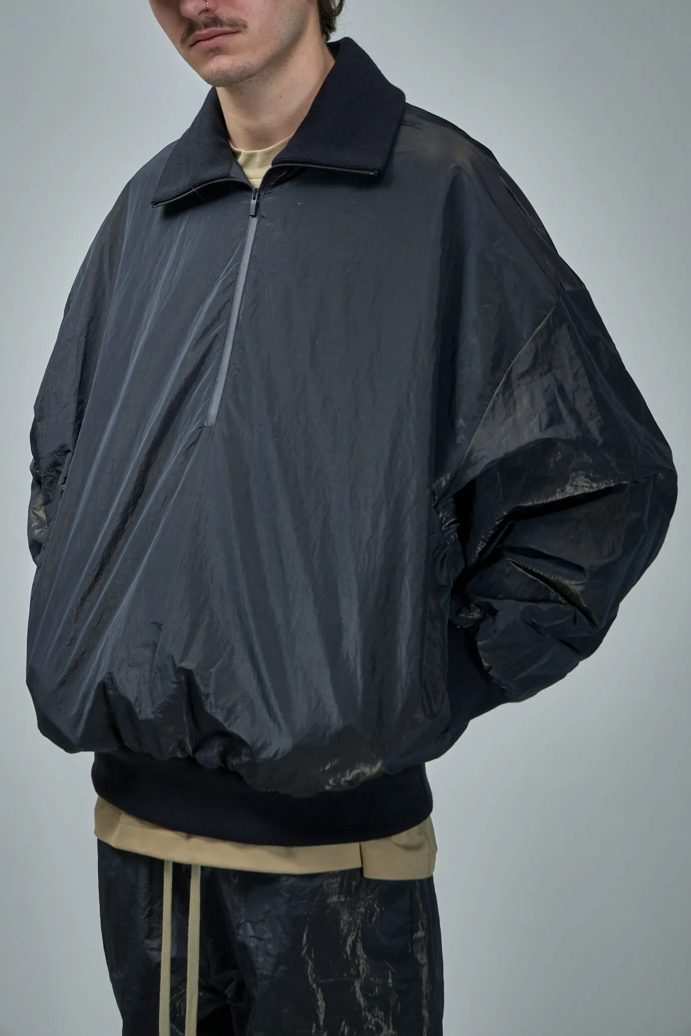 Half Zip High Neck Track Jacket